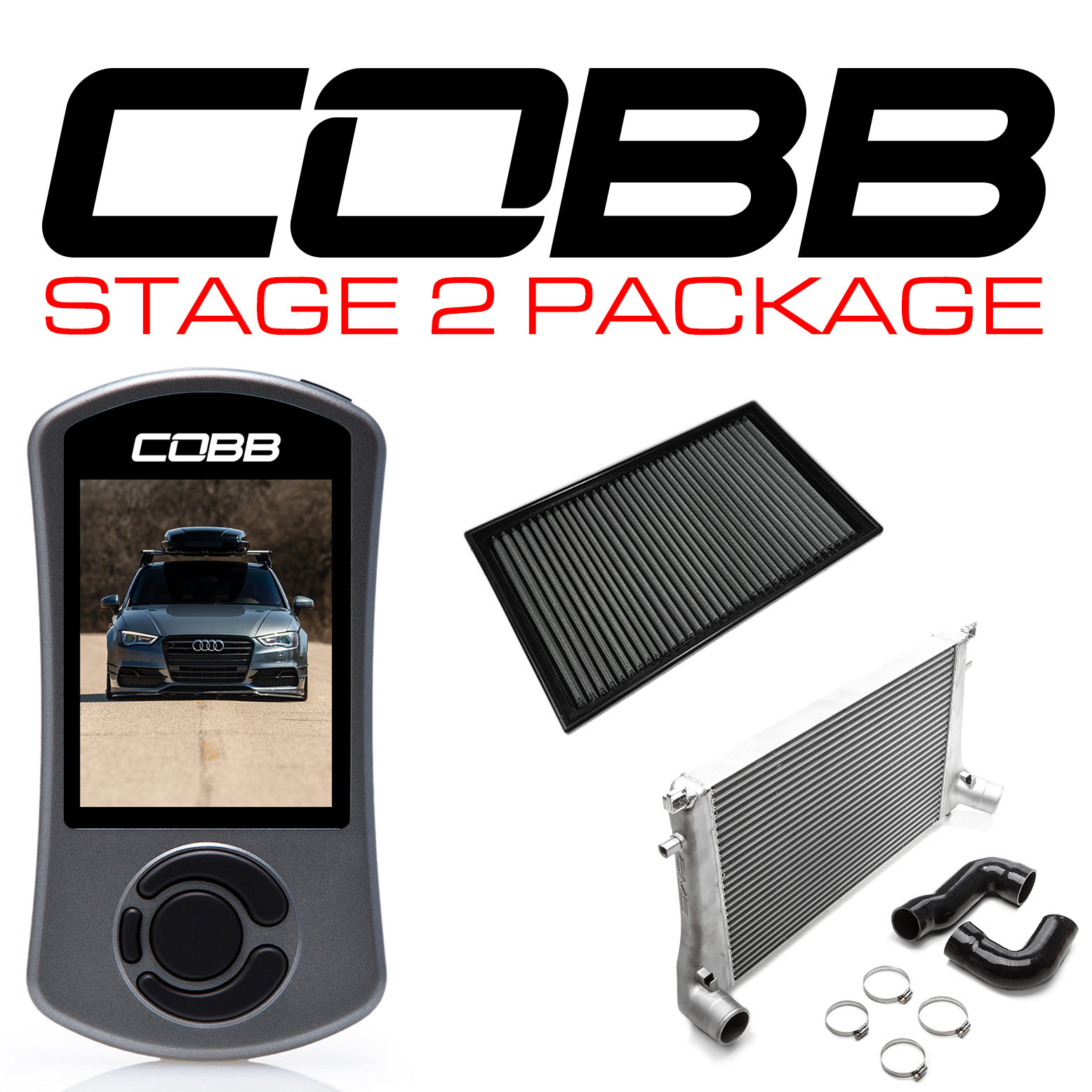 COBB Stg2 Power Pack Audi 8V A3 INC CUSTOM TUNE